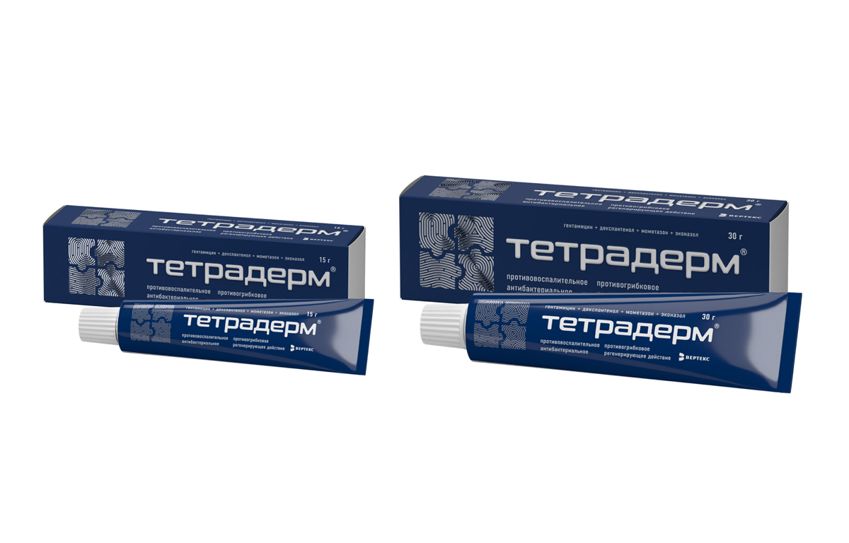Дизайн упаковки инновационного препарата ТЕТРАДЕРМ® 